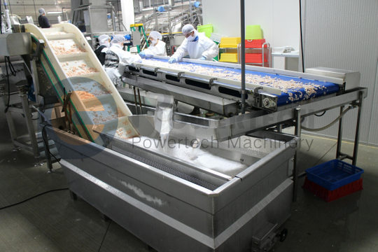 Высокопроизводительная автоматическая линия по производству шелушения морских креветок