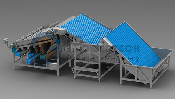 Автоматическая машина для сортировки креветок большой емкости